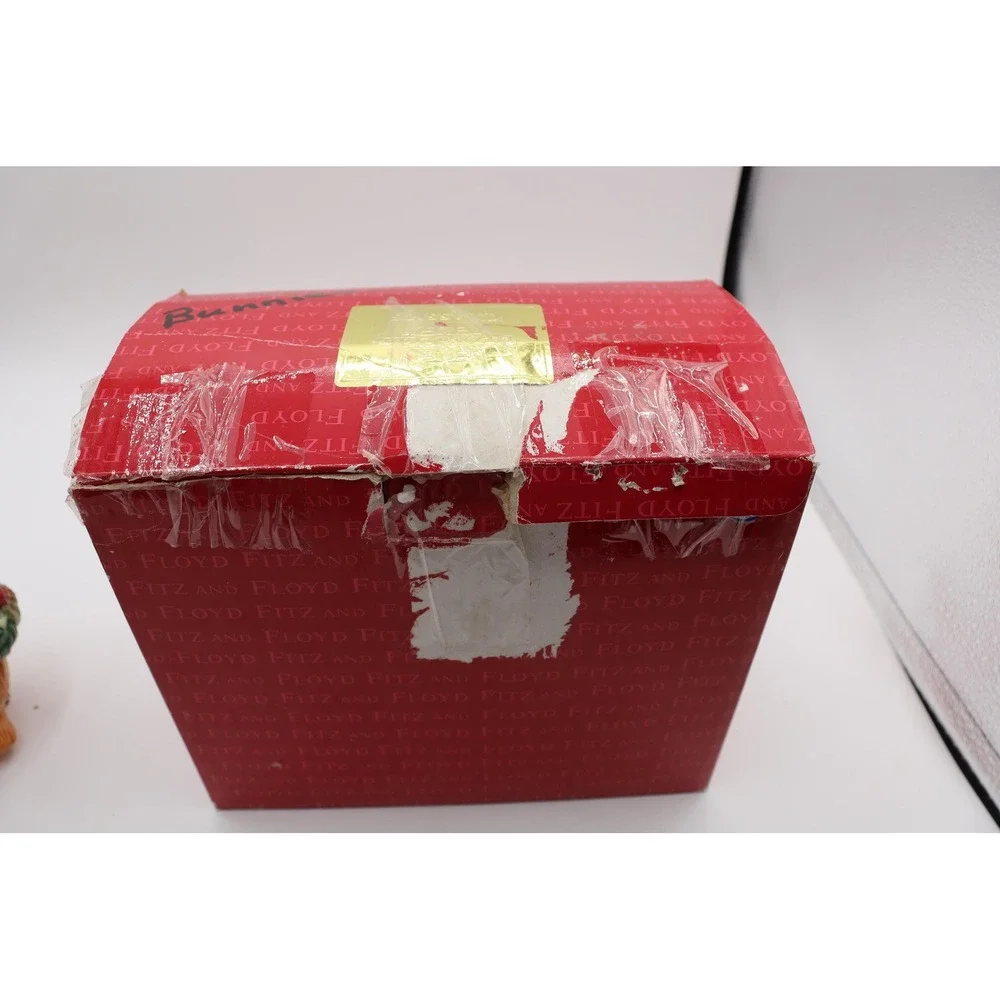 Vintage Fitz & Floyd Christmas Lodge S/P Shakers Original Box *See Description*